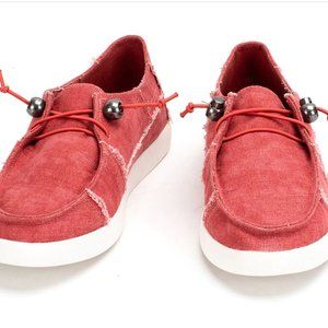 Pink or Peony YellowBox Canvas Flats US womens size 10